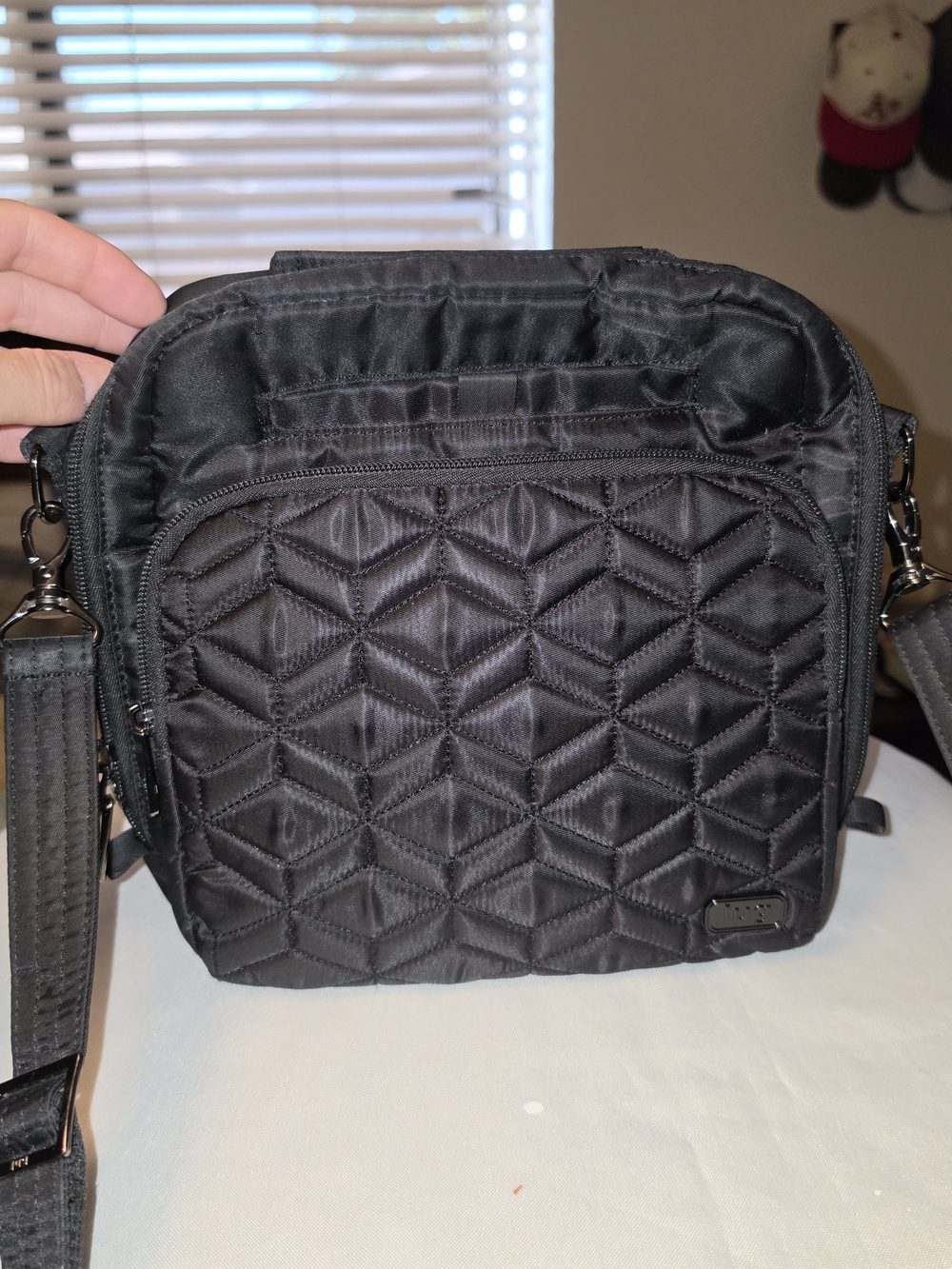 Lug Quilted Crossbody Purse